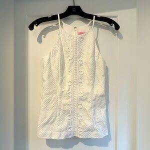 Lilly Pulitzer Sleeveless White Top Size 0